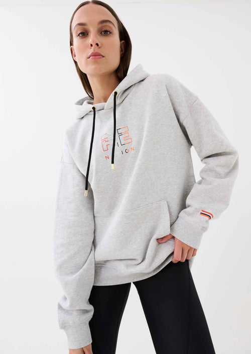 THE ORIGINAL ORGANIC COTTON HOODIE IN GREY MARL