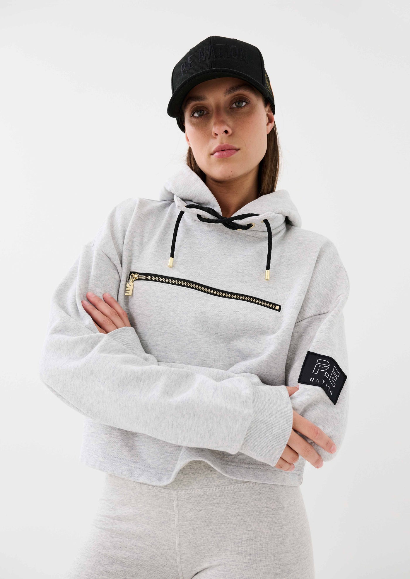 LEGACY ORGANIC COTTON HOODIE IN GREY MARL