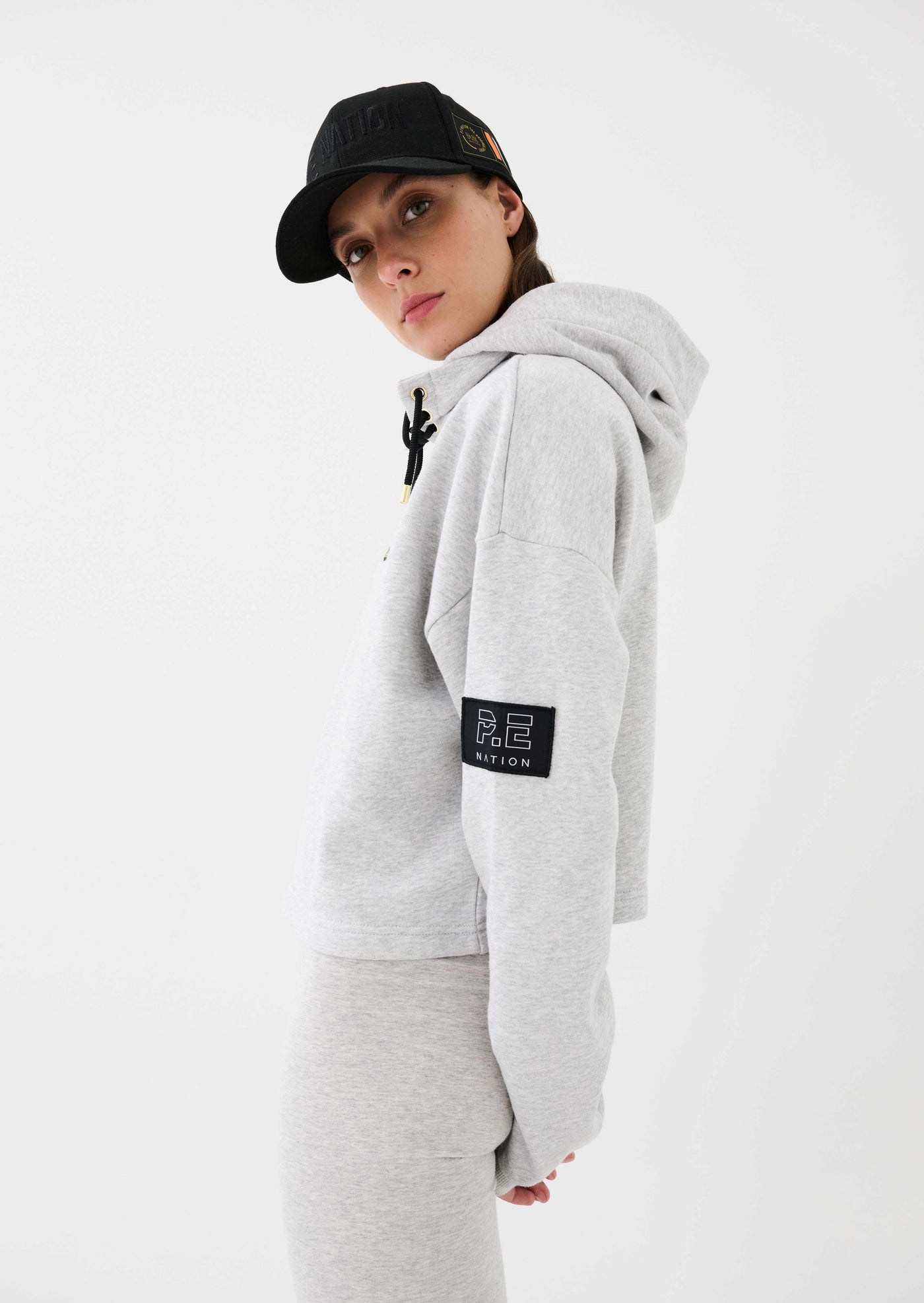 LEGACY ORGANIC COTTON HOODIE IN GREY MARL