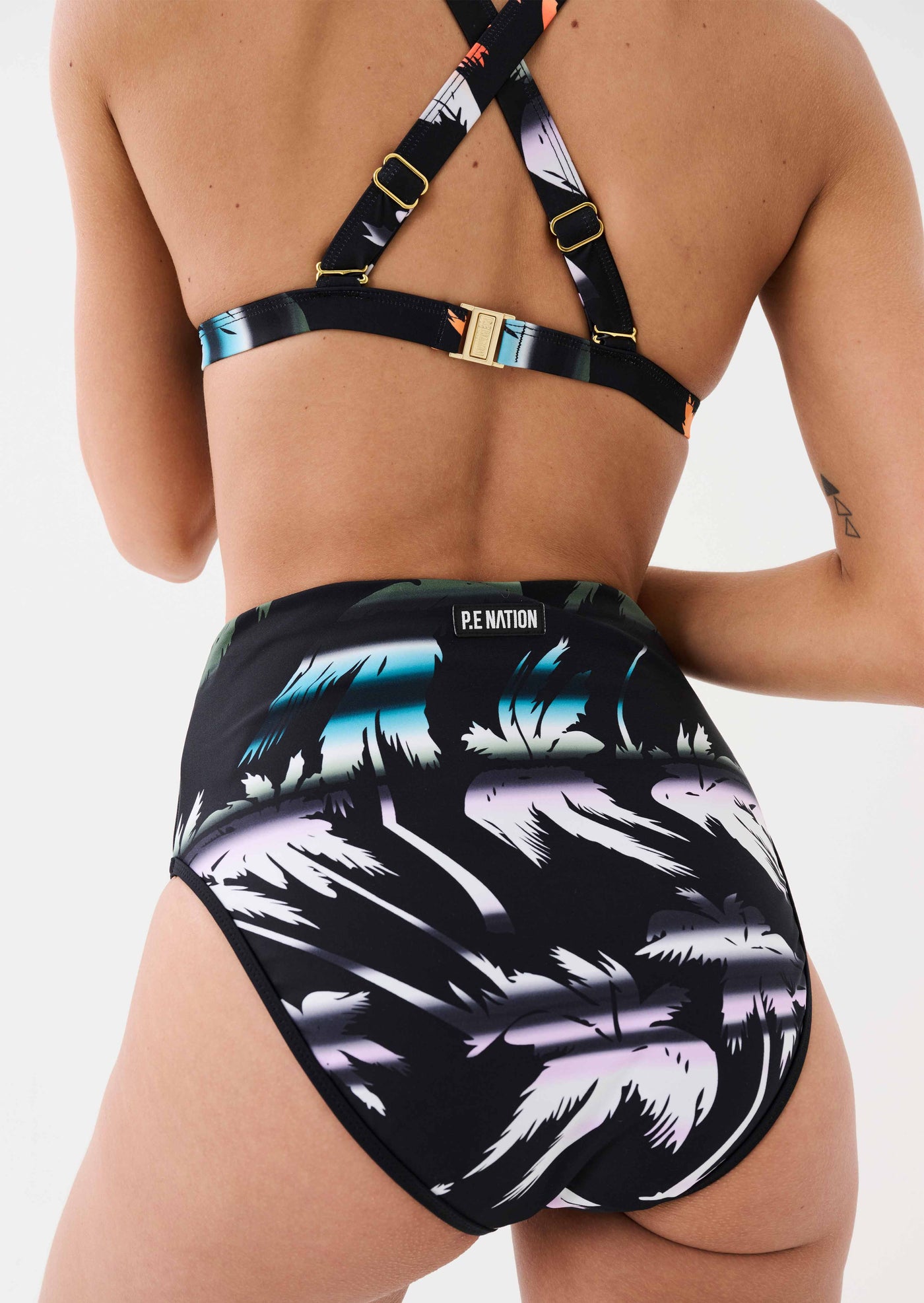 OASIS BIKINI BOTTOM IN PALM TREE PRINT