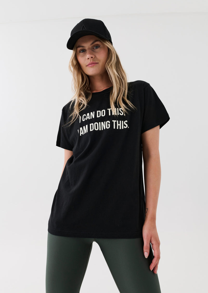 RESILIENCE TEE IN BLACK