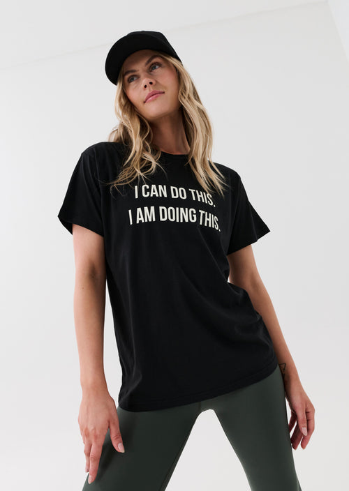 RESILIENCE TEE IN BLACK