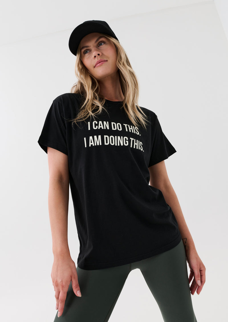 RESILIENCE TEE IN BLACK