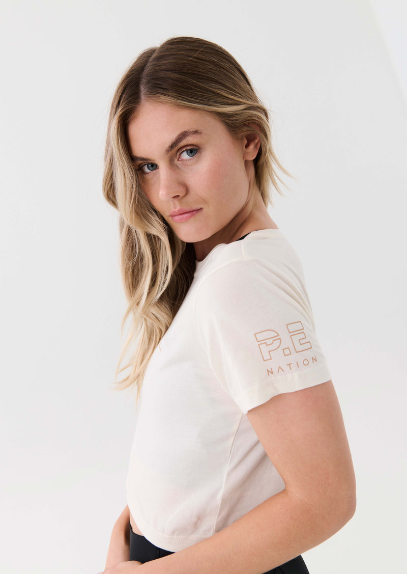 UNITY TEE IN EGRET