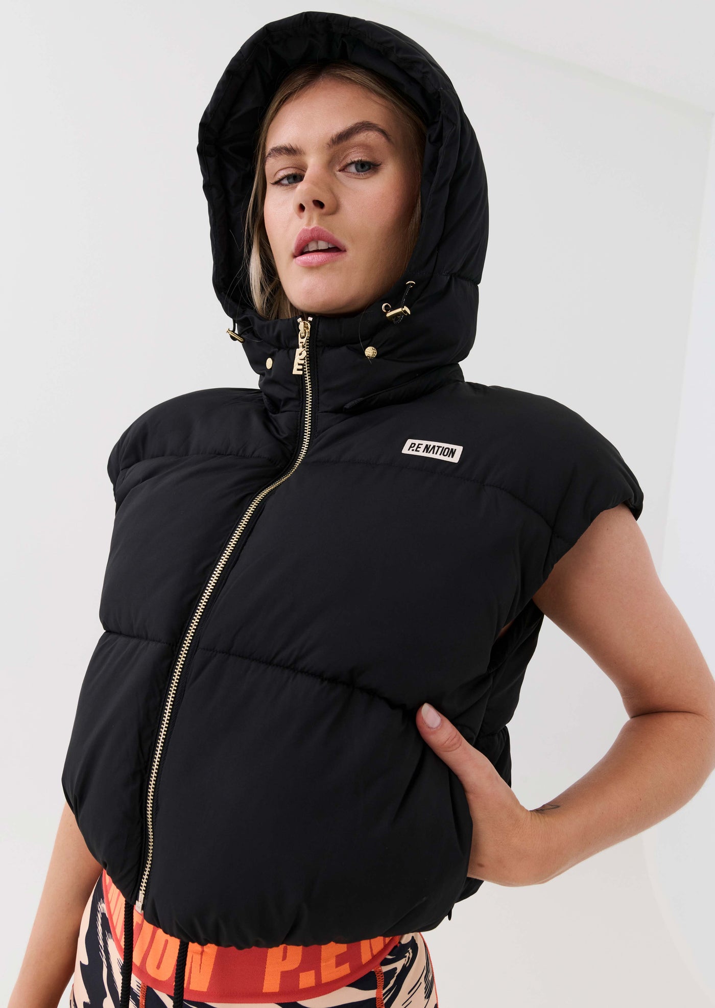 Pe nation puffer vest top