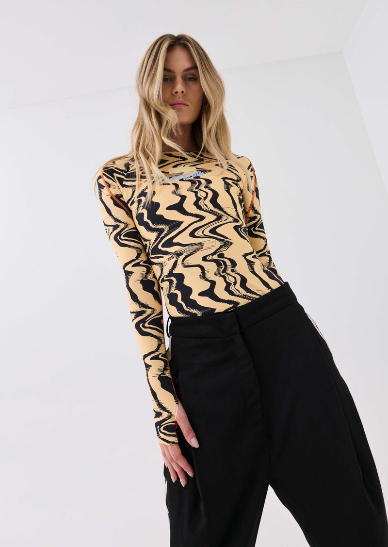 NEW WAVE LS TOP IN LIQUIFY PRINT