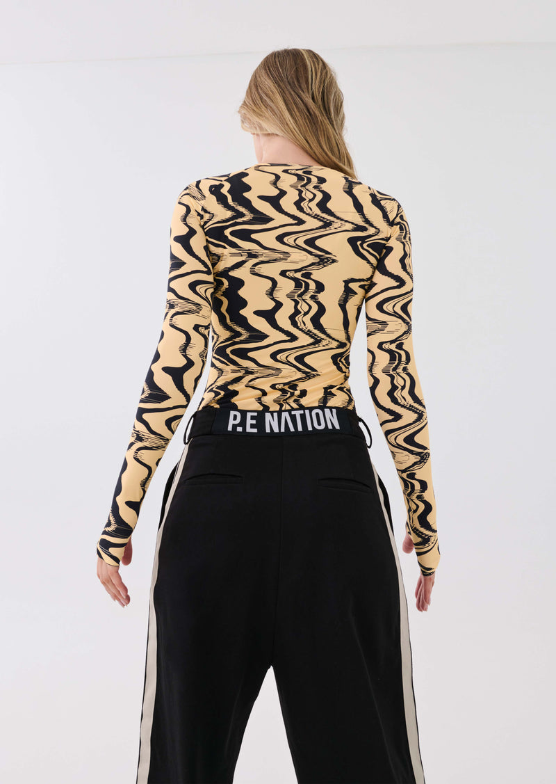 NEW WAVE LS TOP IN LIQUIFY PRINT