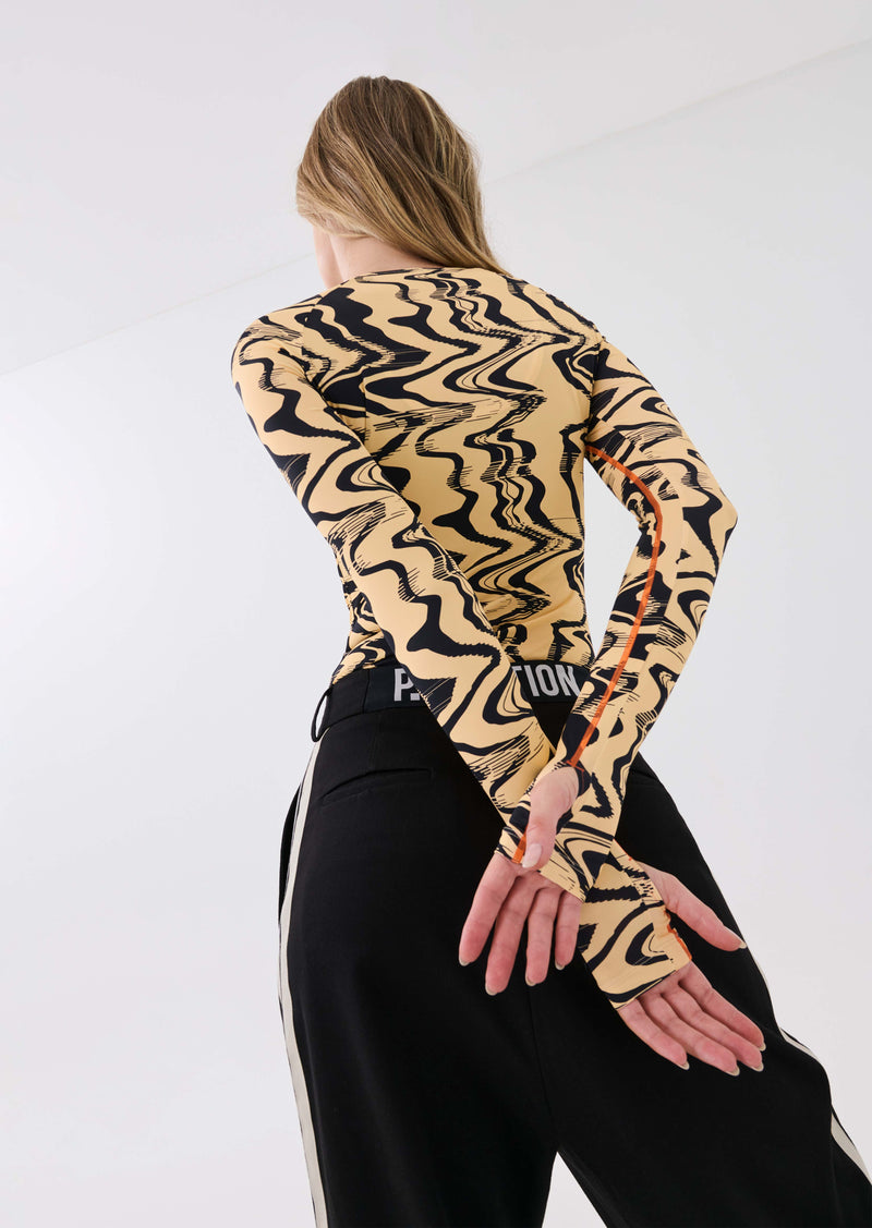 NEW WAVE LS TOP IN LIQUIFY PRINT