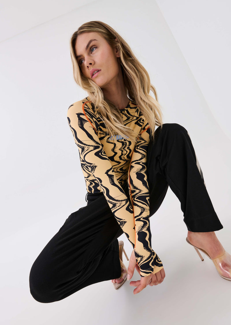 NEW WAVE LS TOP IN LIQUIFY PRINT