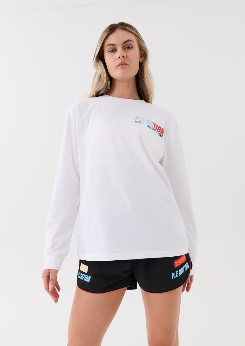 ELECTRIFY LS TEE IN WHITE