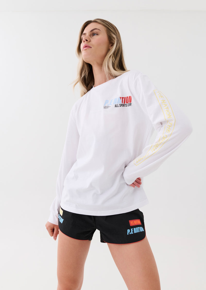 ELECTRIFY LS TEE IN WHITE