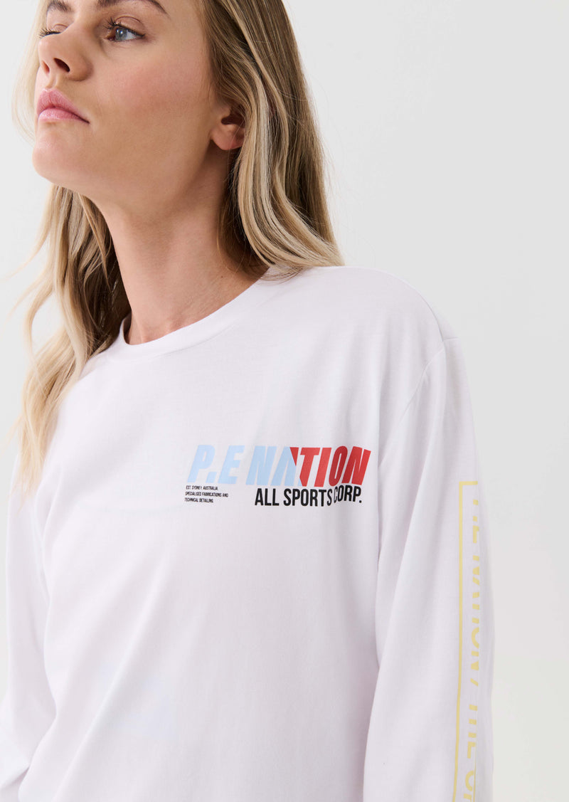 ELECTRIFY LS TEE IN WHITE