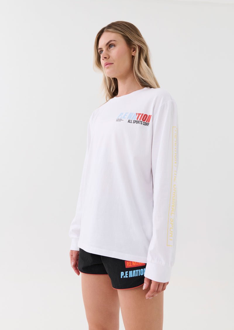 ELECTRIFY LS TEE IN WHITE