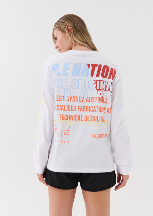 ELECTRIFY LS TEE IN WHITE