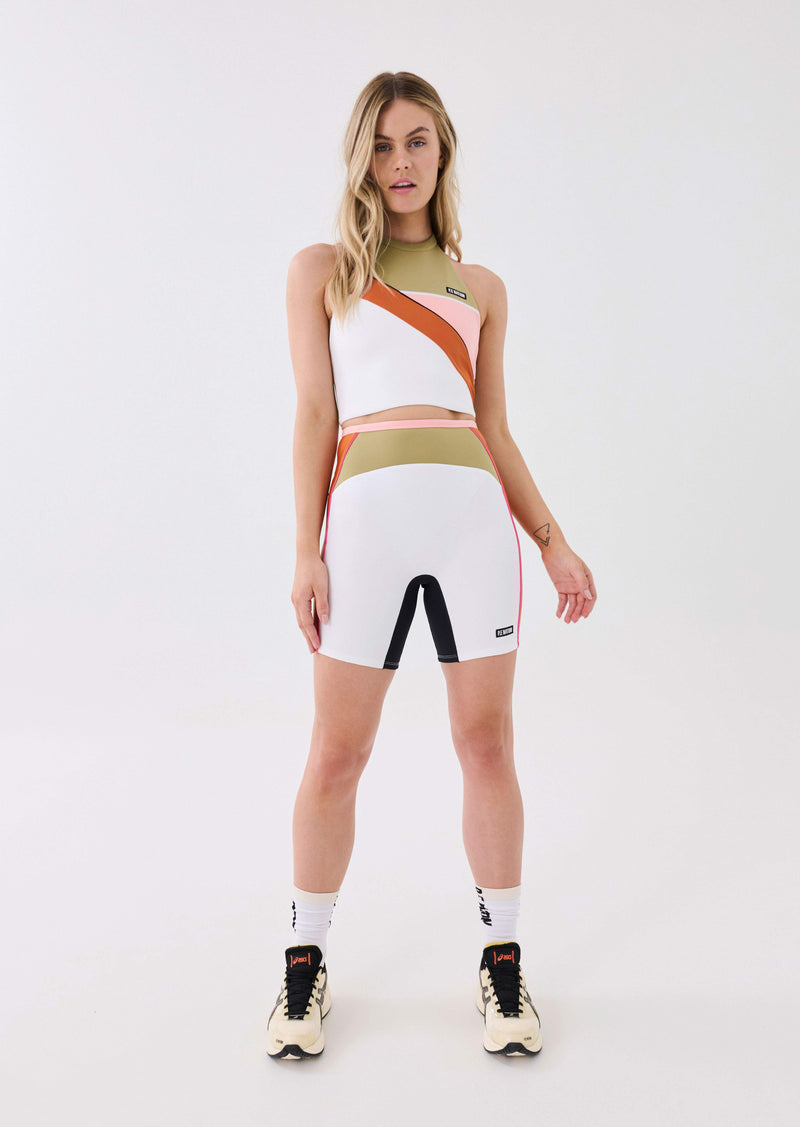 AIRTIME BIKE SHORT IN OPTIC WHITE