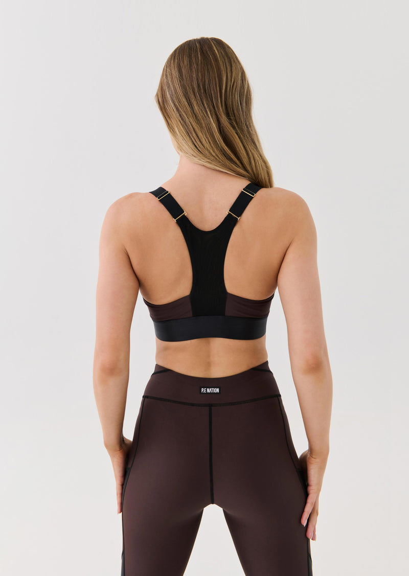 MASTERY SPORTS BRA IN COFFEE BEAN