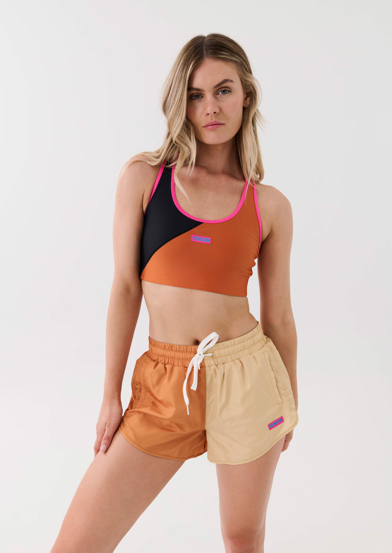RUNYON SPORTS BRA IN GOLDEN OAK