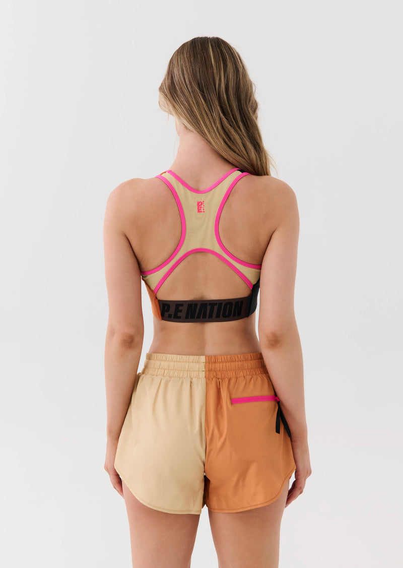 RUNYON SPORTS BRA IN GOLDEN OAK