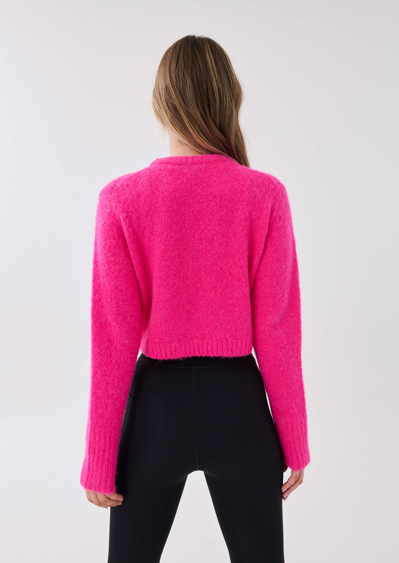 DONDI KNIT SWEAT IN PINK GLO