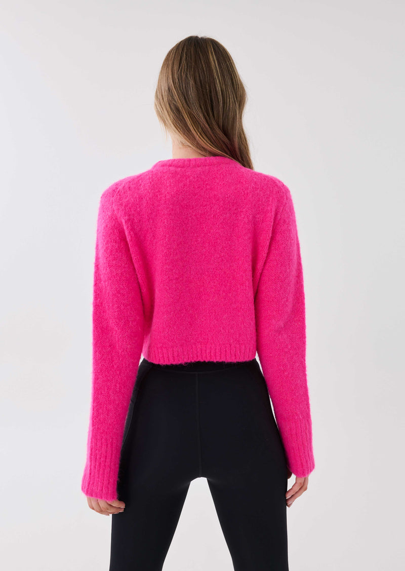 DONDI KNIT SWEAT IN PINK GLO