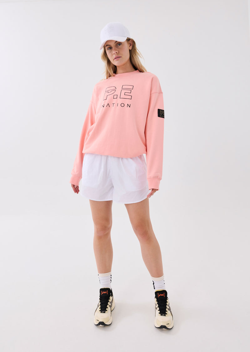 HEADS UP SWEAT IN PEACH BUD