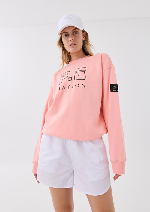 HEADS UP SWEAT IN PEACH BUD