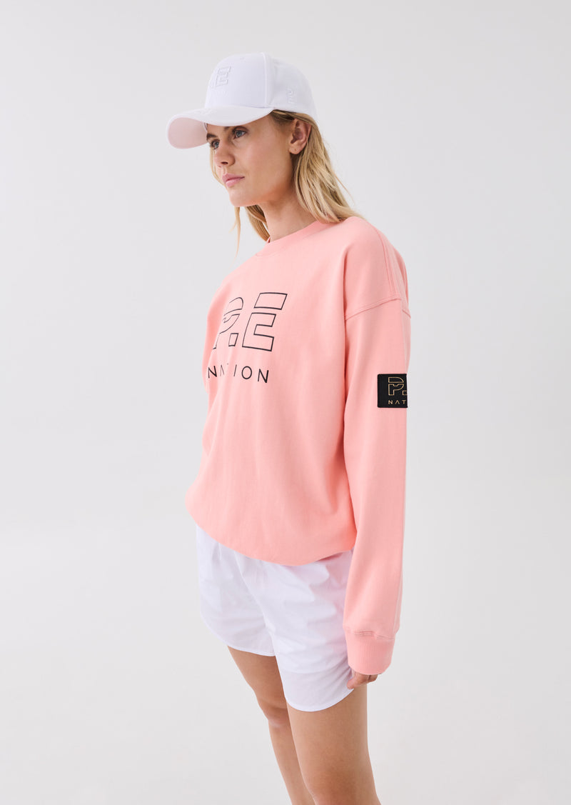 HEADS UP SWEAT IN PEACH BUD