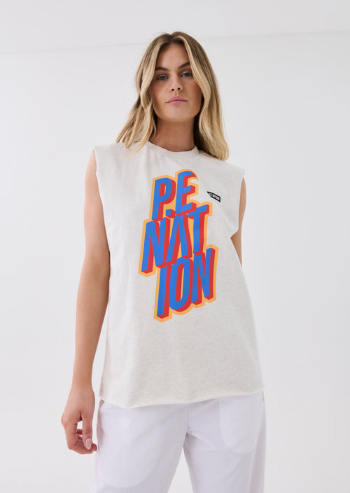 DAZE TANK IN GREY MARL
