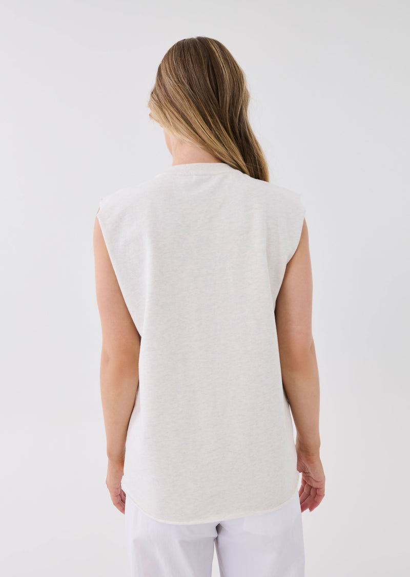 DAZE TANK IN GREY MARL
