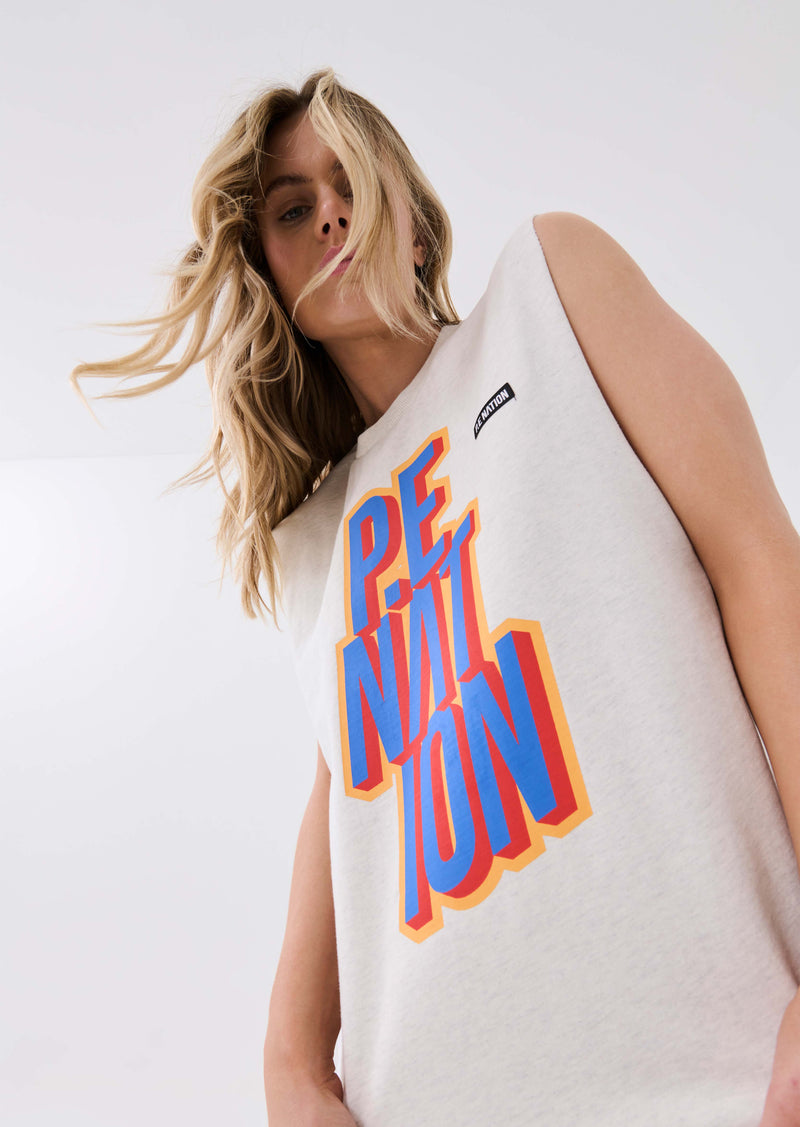 DAZE TANK IN GREY MARL