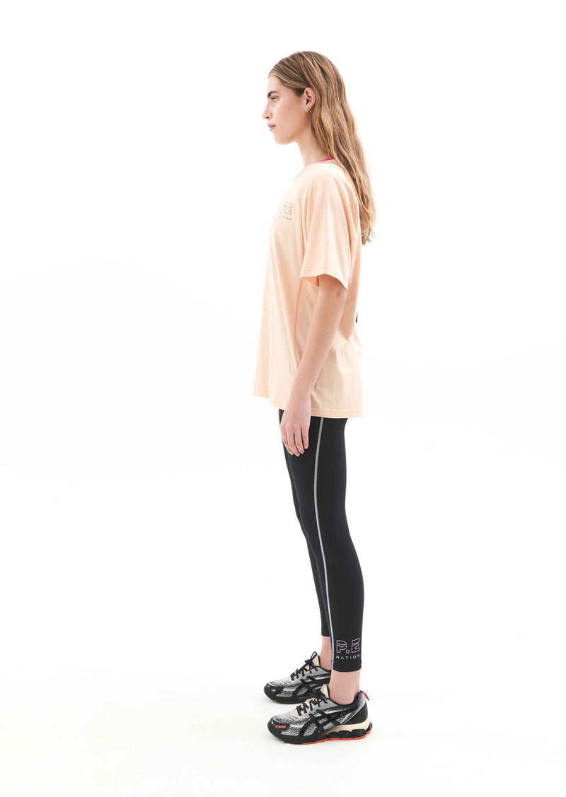 TRACKLITE TEE IN TENDER PEACH