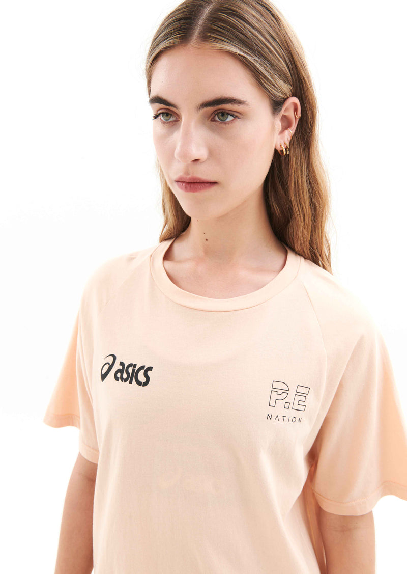 TRACKLITE TEE IN TENDER PEACH