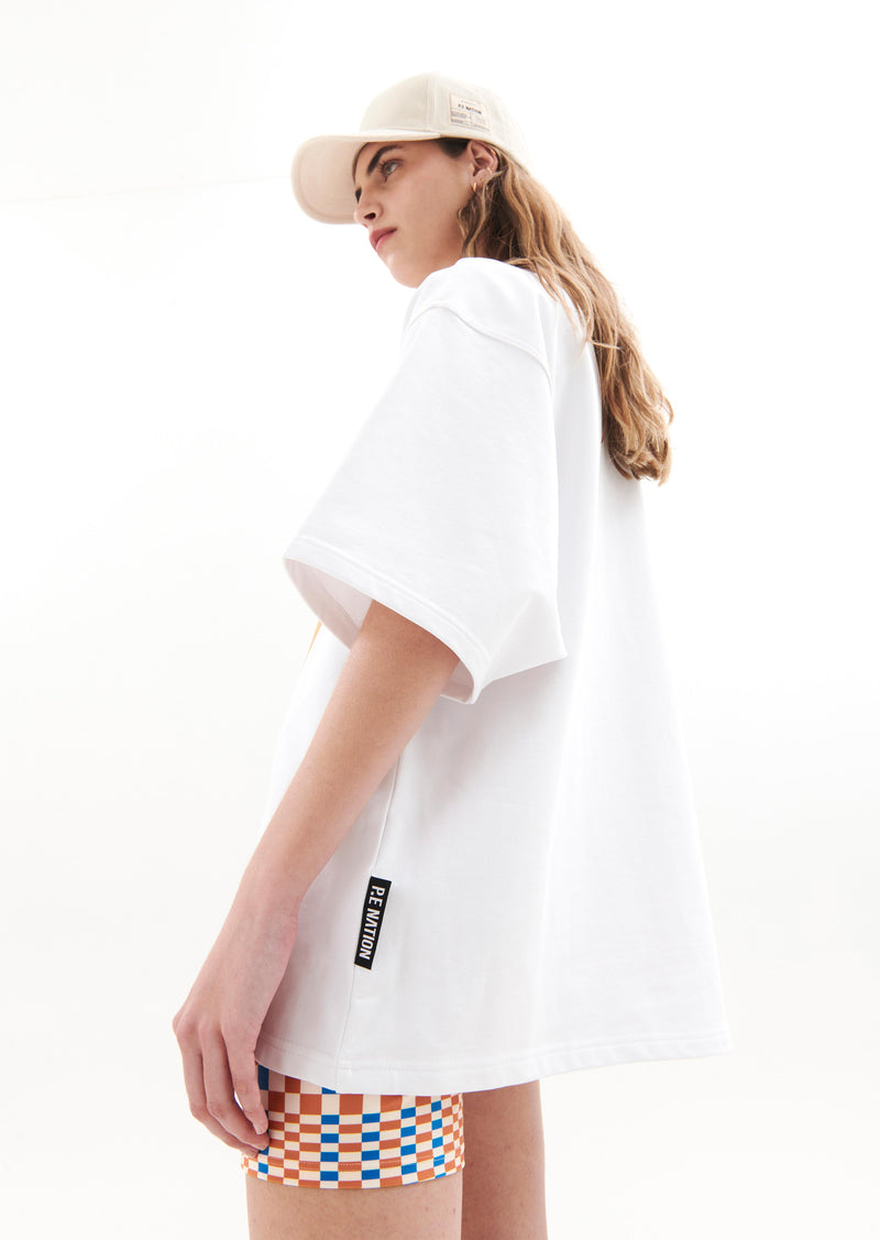 RHODE TEE IN OPTIC WHITE