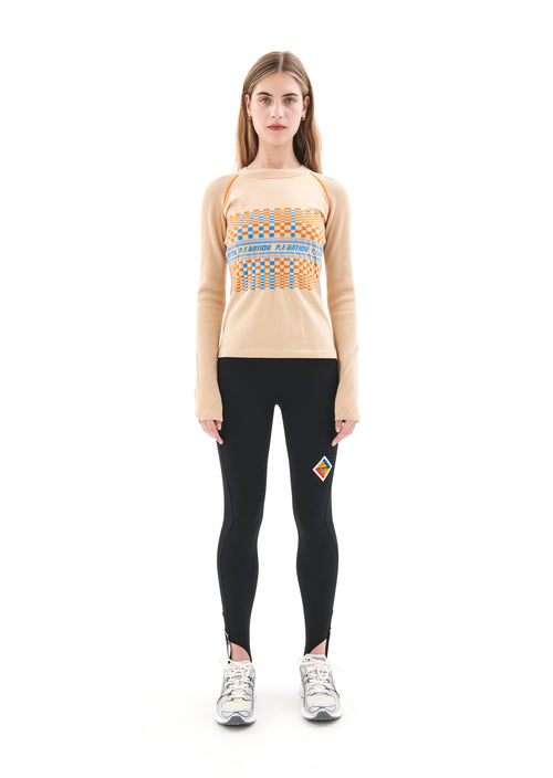 CANYON KNIT LS TOP IN BEIGE
