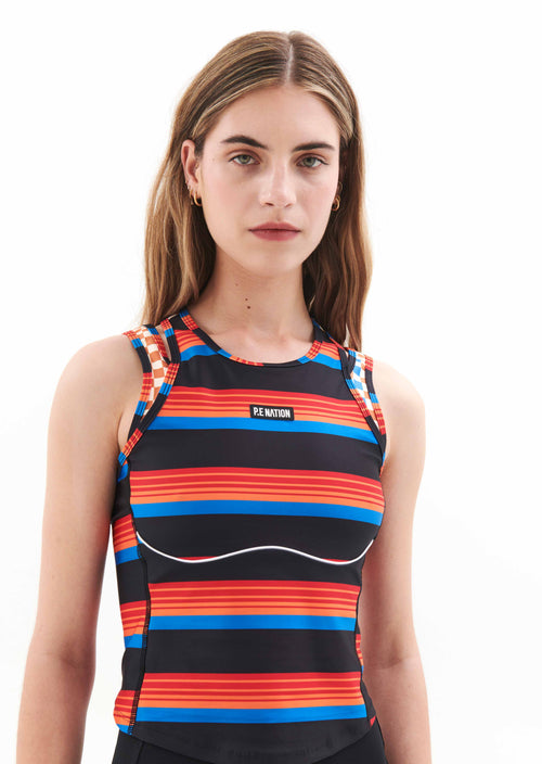 CANYON TANK IN EDIT STRIPE PRINT