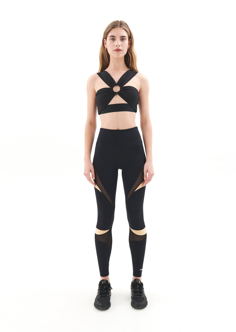 FIERCE SPORTS BRA IN BLACK