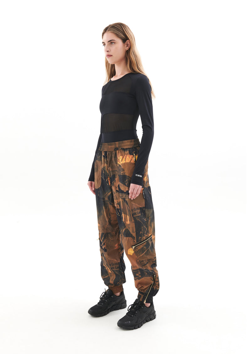 BLOCKHOUSE PANT IN COLLAGE PRINT