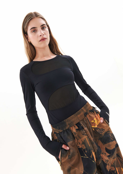 FIERCE BODYSUIT IN BLACK