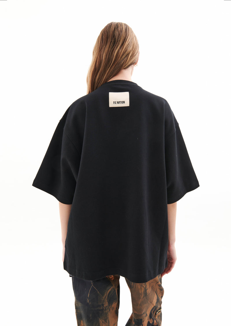 HIGH LINE TEE IN BLACK