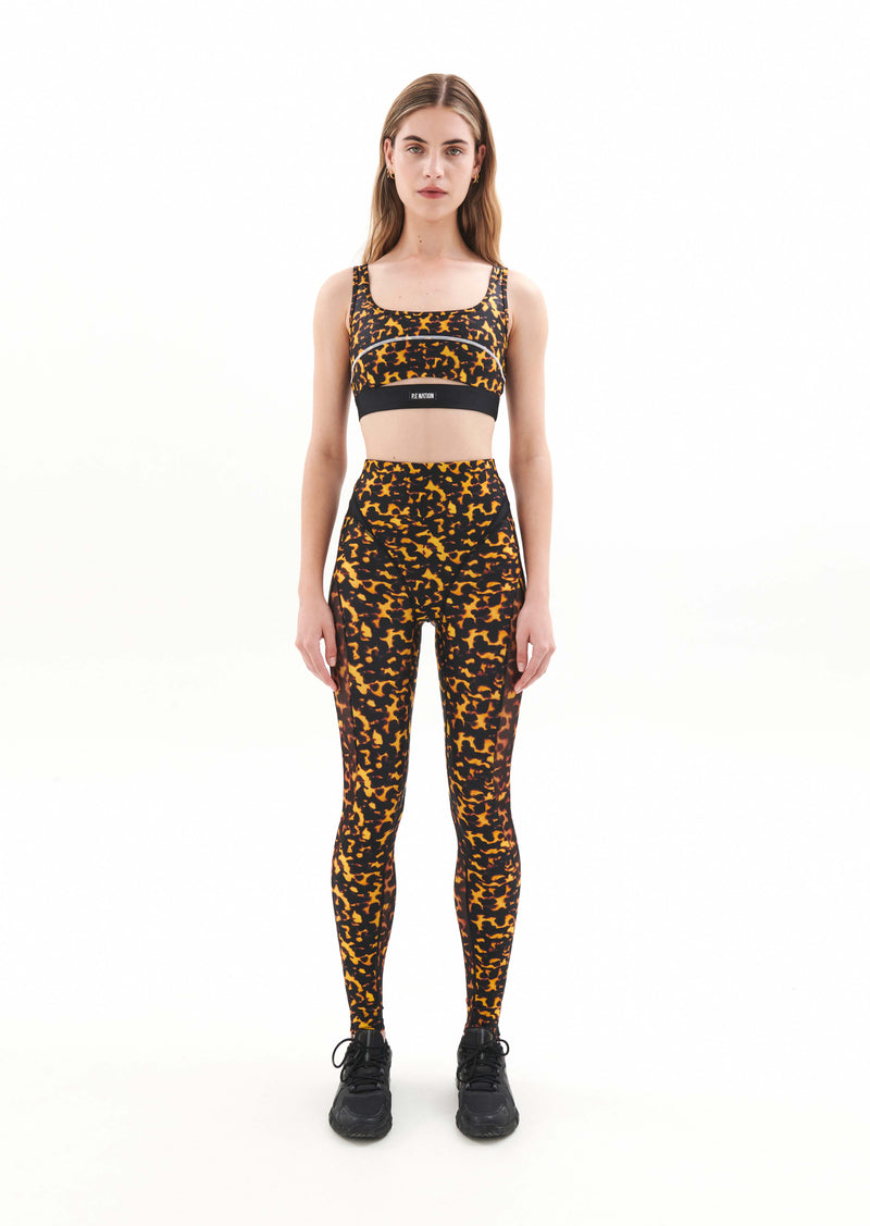 DIGNITY SPORTS BRA IN TORTOISESHELL PRINT