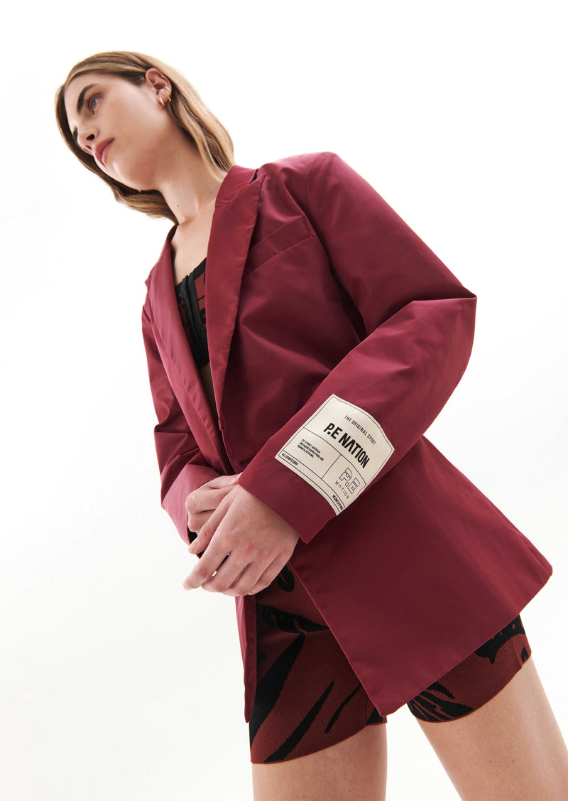 RECONNECT BLAZER IN RUMBA RED