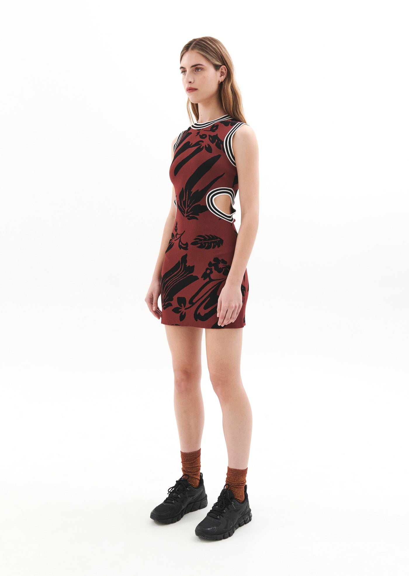 RECONNECT KNIT DRESS IN PRINT