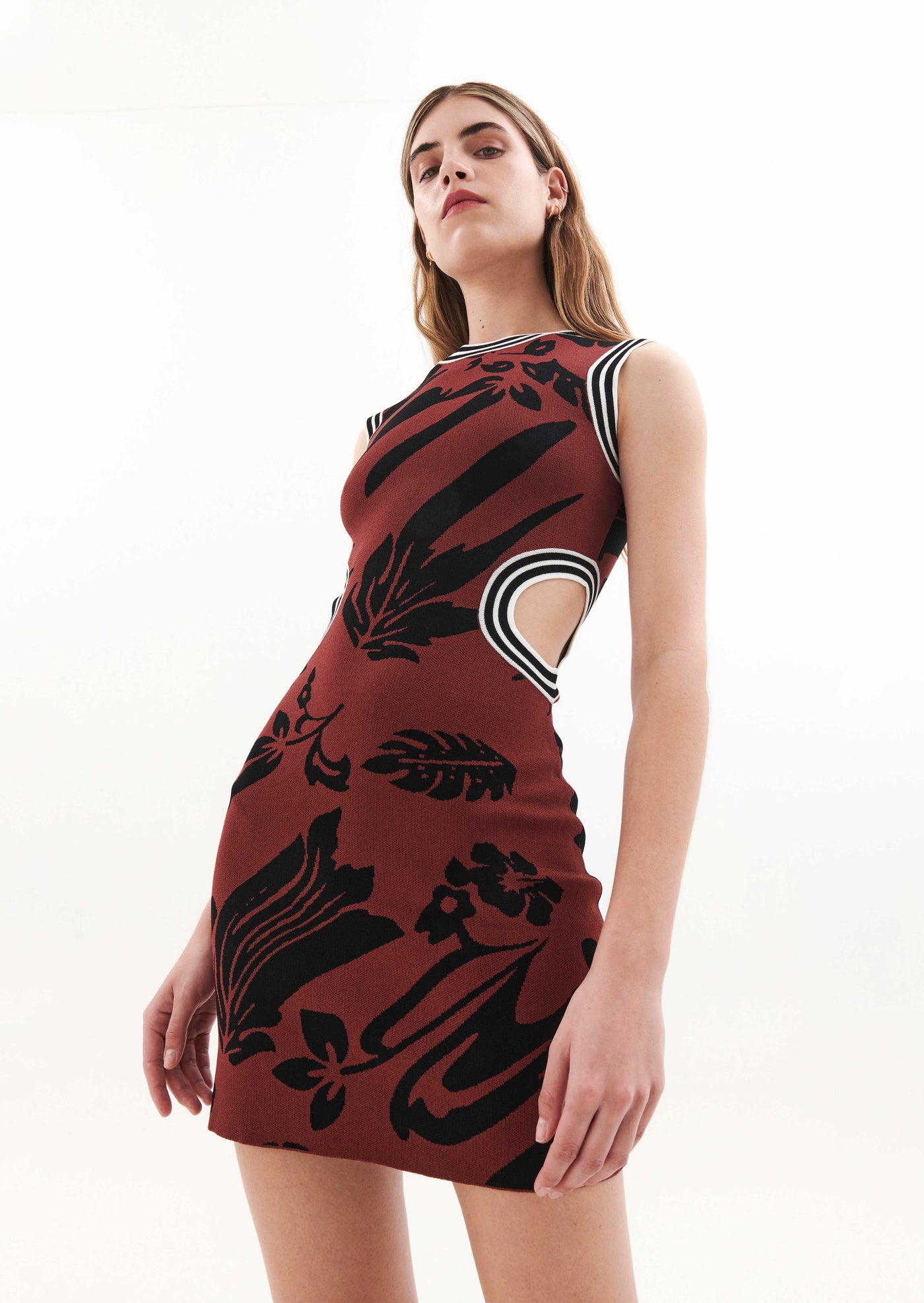 RECONNECT KNIT DRESS IN PRINT