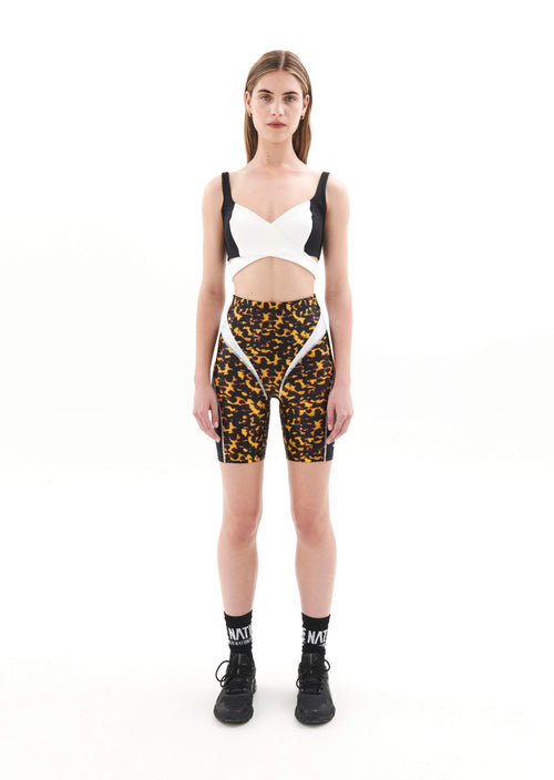 DIGNITY BIKE SHORT IN TORTOISESHELL PRINT