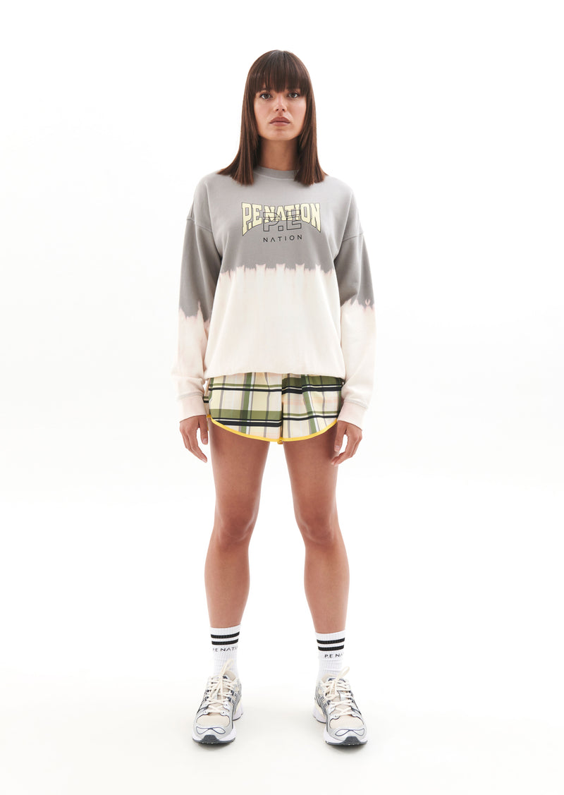 DEDICATION SHORT IN CHECK PRINT