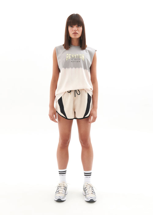 CONTINENTAL SHORT IN PEARLED IVORY