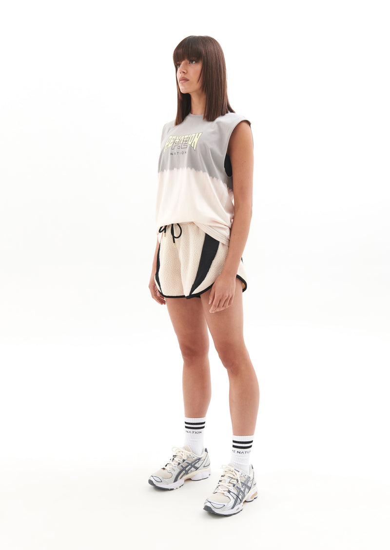 CONTINENTAL SHORT IN PEARLED IVORY