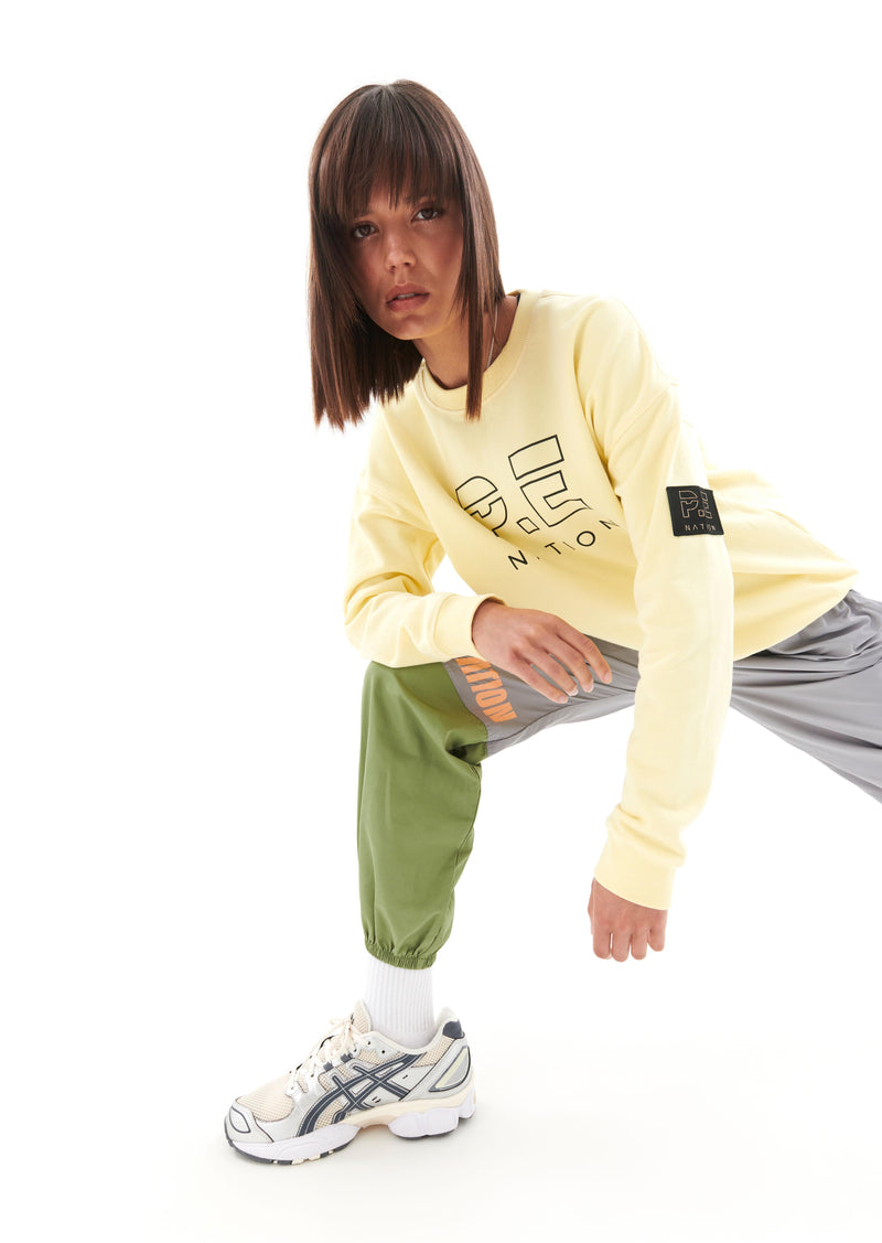 HEADS UP SWEAT IN WAX YELLOW