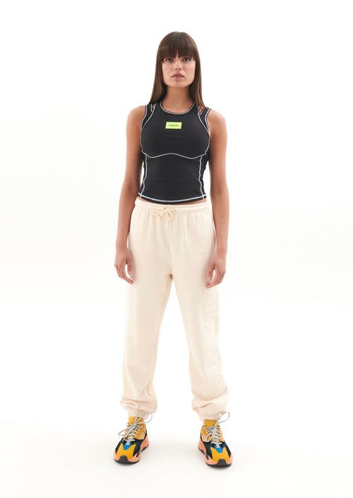 RADICAL TRACKPANT IN PEARLED IVORY