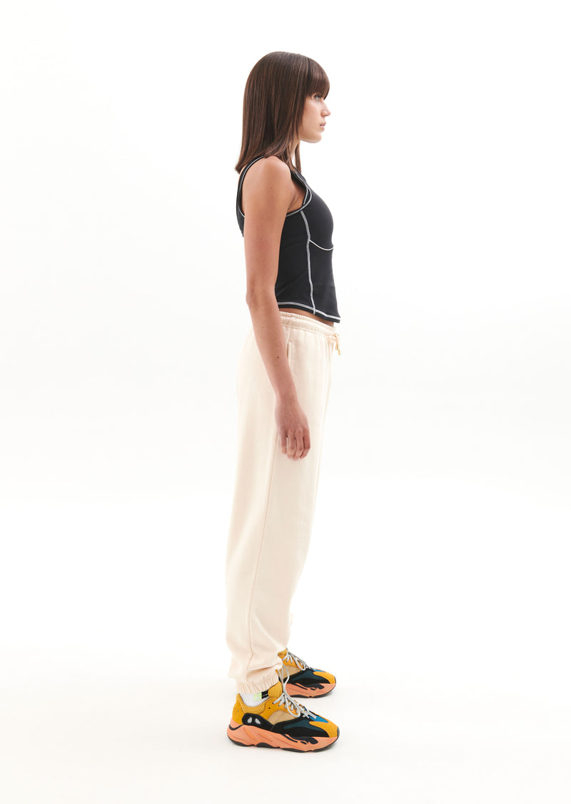 RADICAL TRACKPANT IN PEARLED IVORY